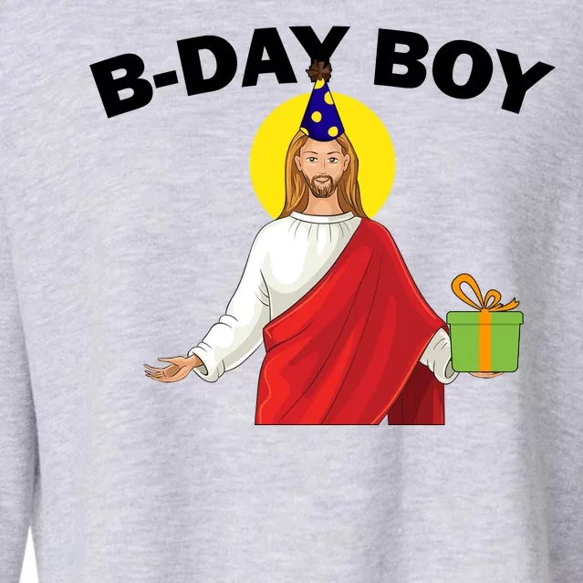 Happy Birthday Jesus! B-Day Boy Cropped Pullover Crew