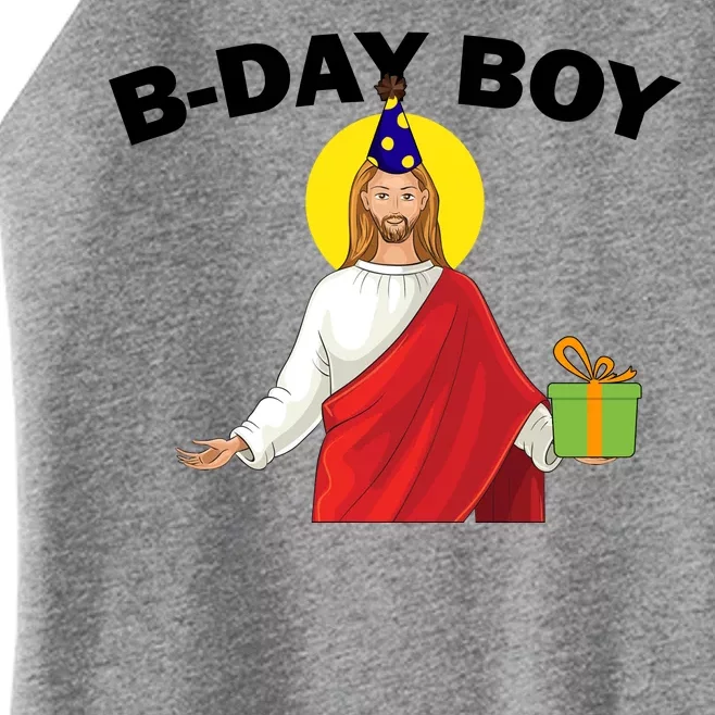 Happy Birthday Jesus! B-Day Boy Women’s Perfect Tri Rocker Tank