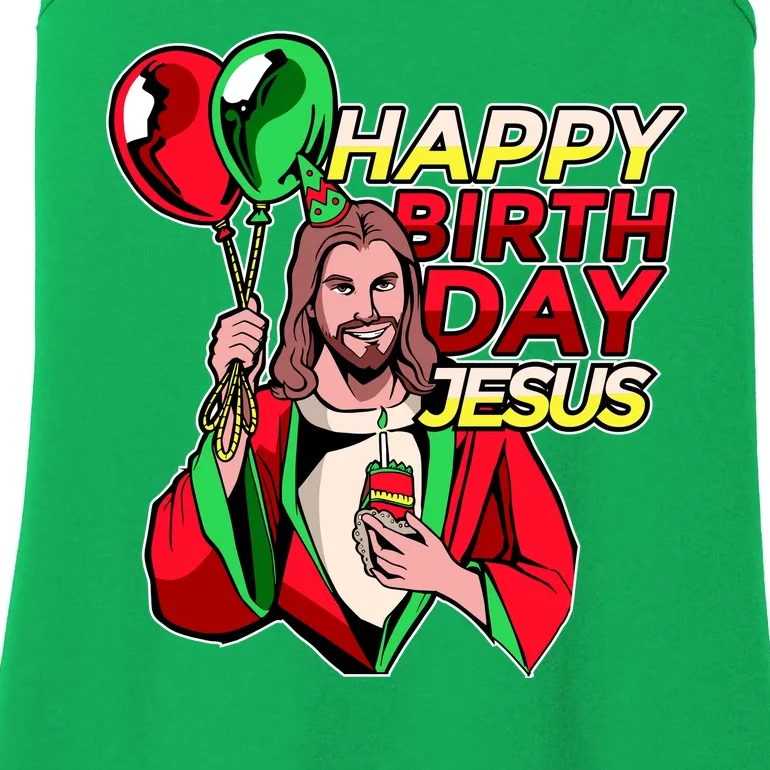 Happy Birthday Jesus Funny Christmas Birthday Boy Ladies Essential Tank