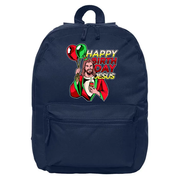 Happy Birthday Jesus Funny Christmas Birthday Boy 16 in Basic Backpack