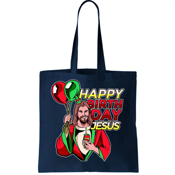 Happy Birthday Jesus Funny Christmas Birthday Boy Tote Bag