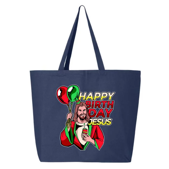 Happy Birthday Jesus Funny Christmas Birthday Boy 25L Jumbo Tote