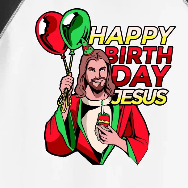 Happy Birthday Jesus Funny Christmas Birthday Boy Toddler Fine Jersey T-Shirt