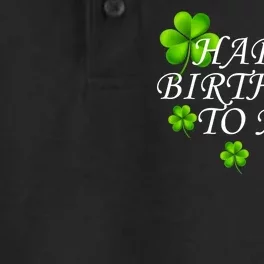 Happy Birthday To Me St. Patrick's Day Dry Zone Grid Performance Polo