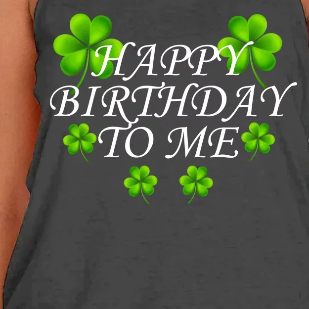 Happy Birthday To Me St. Patrick's Day Women's Knotted Racerback Tank