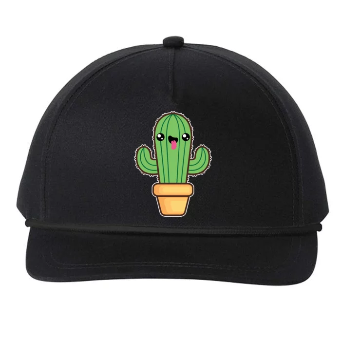 Happy Cactus Snapback Five-Panel Rope Hat