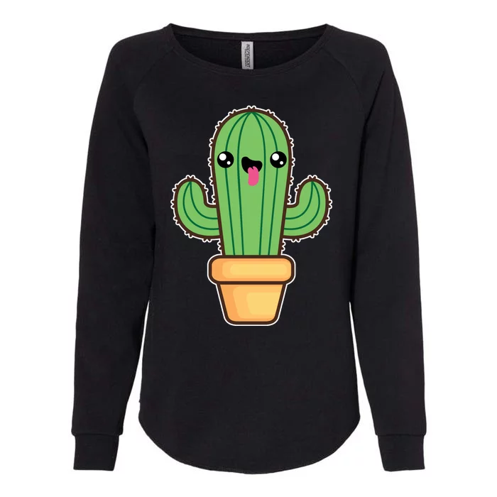 Happy Cactus Womens California Wash Sweatshirt