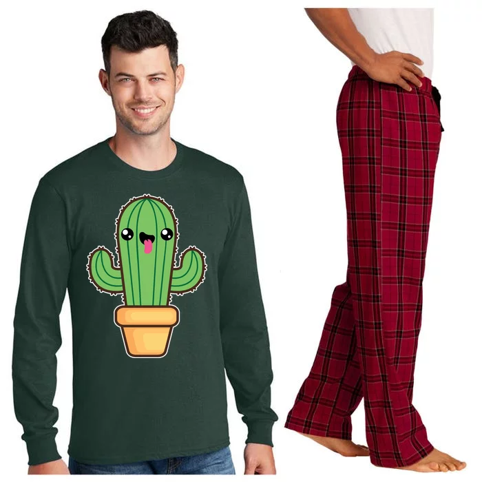 Happy Cactus Long Sleeve Pajama Set