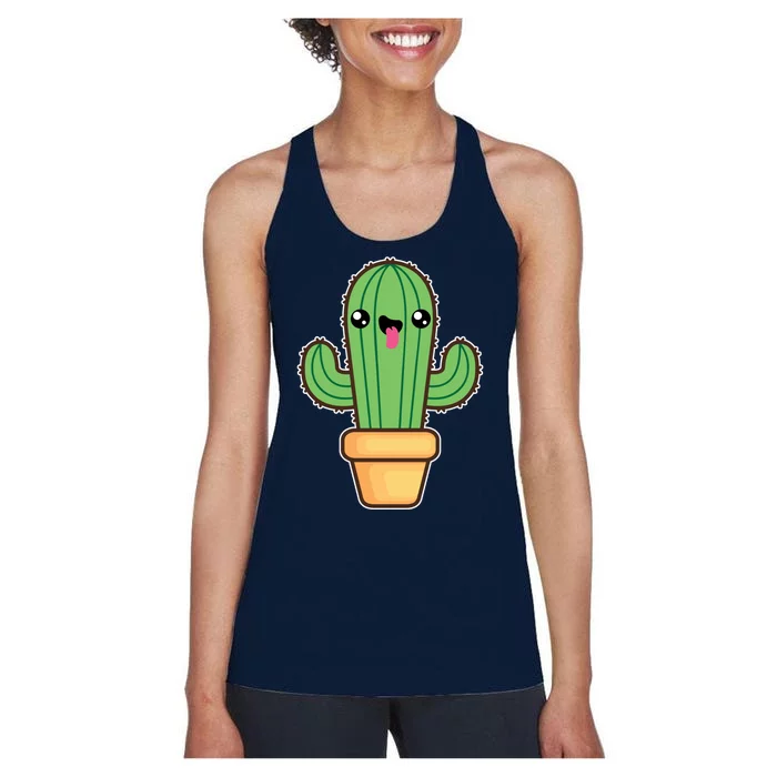 Happy Cactus Women's Racerback Tank