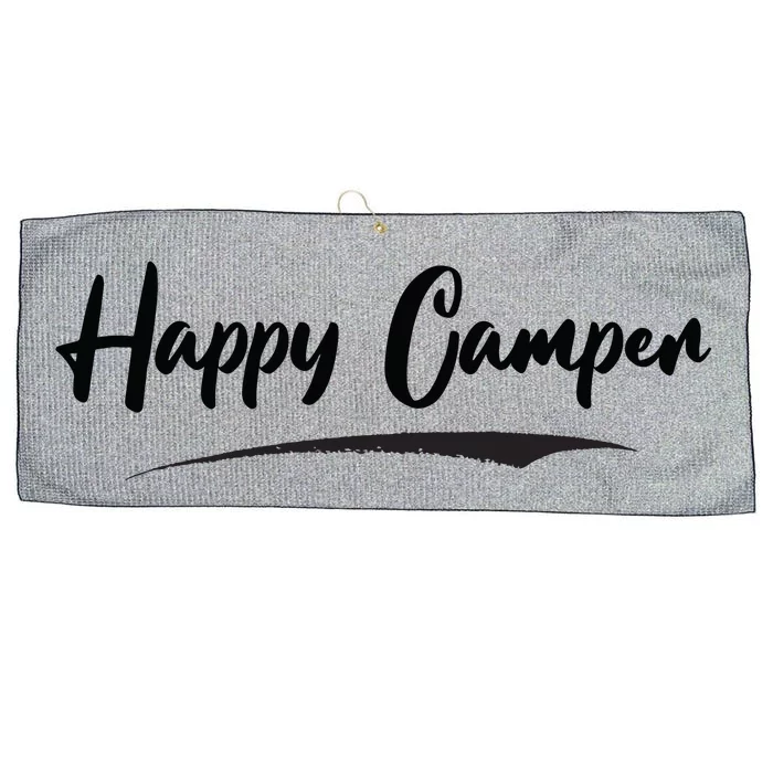 Happy Camper Large Microfiber Waffle Golf Towel