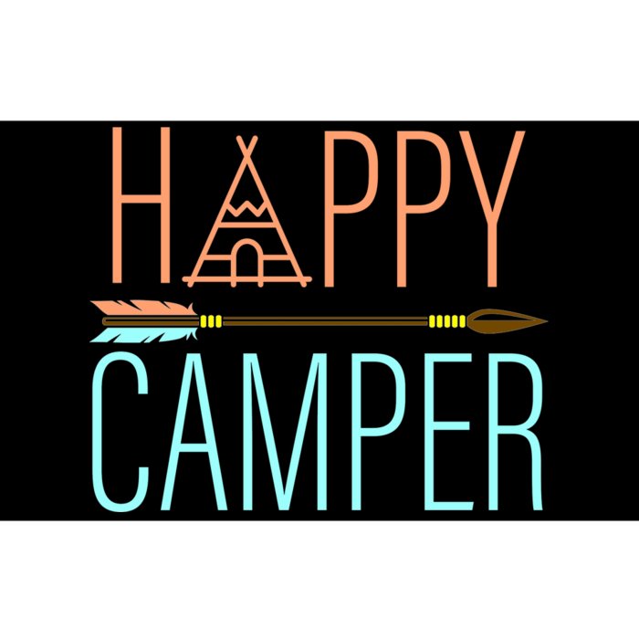 Happy Camper Funny Camping Bumper Sticker