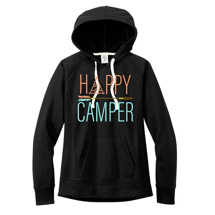 Happy Camper Funny Camping Women's Fleece Hoodie