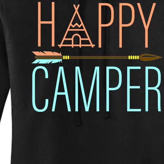 Happy Camper Funny Camping Women's Pullover Hoodie