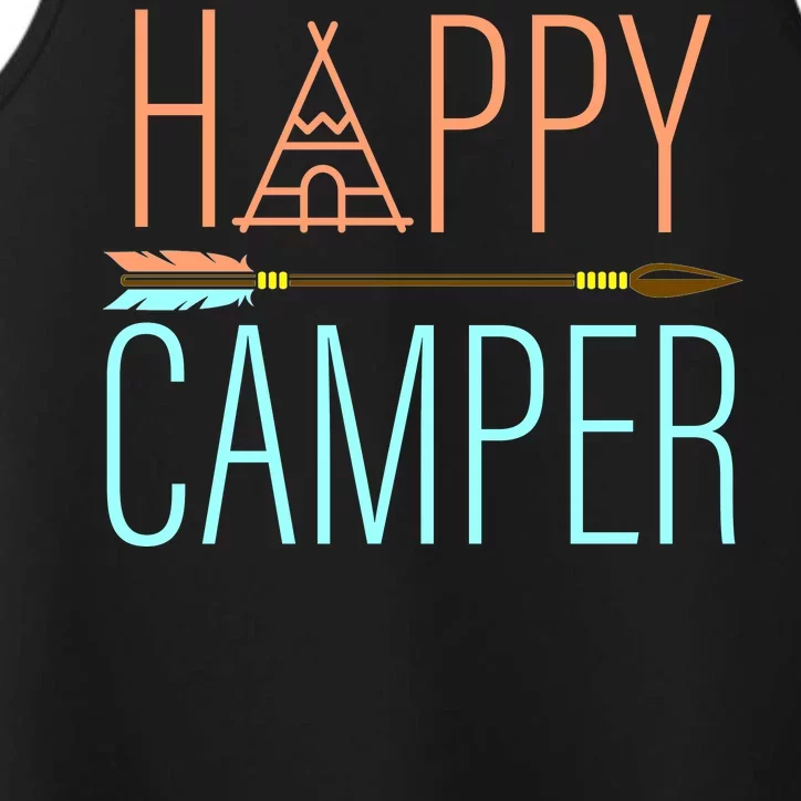 Happy Camper Funny Camping Performance Tank