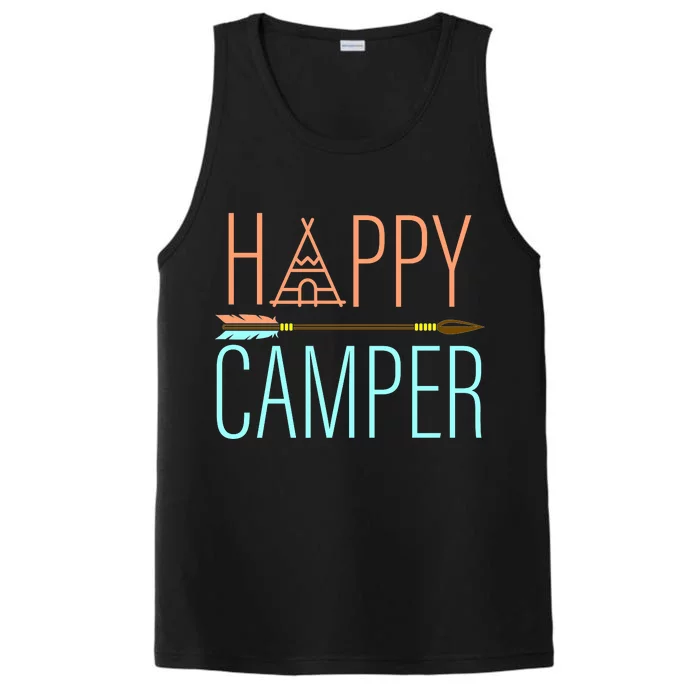 Happy Camper Funny Camping Performance Tank