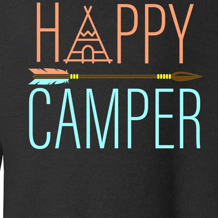 Happy Camper Funny Camping Toddler Sweatshirt