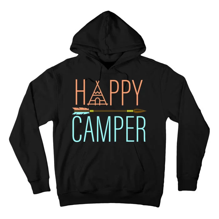 Happy Camper Funny Camping Tall Hoodie