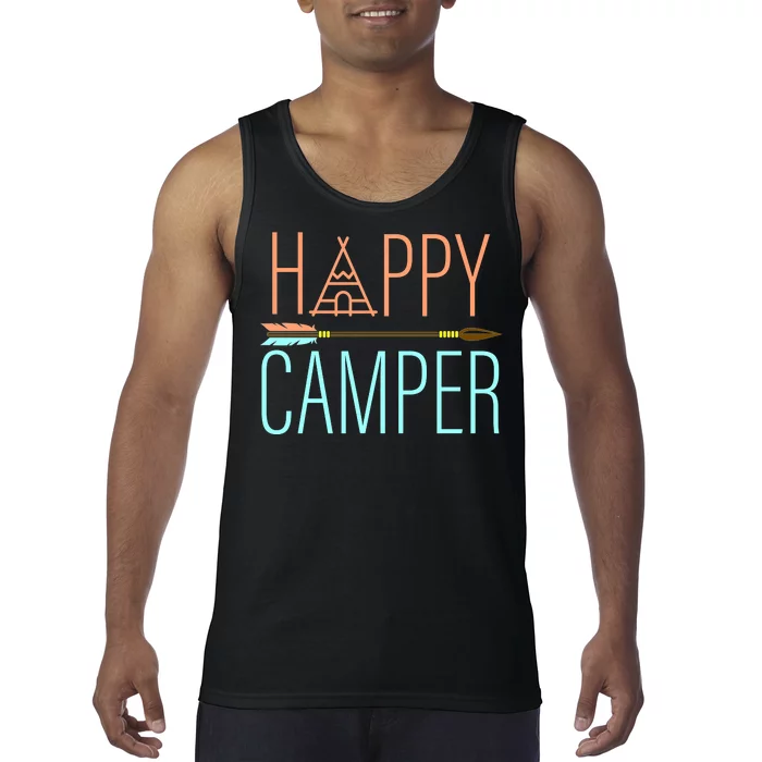 Happy Camper Funny Camping Tank Top