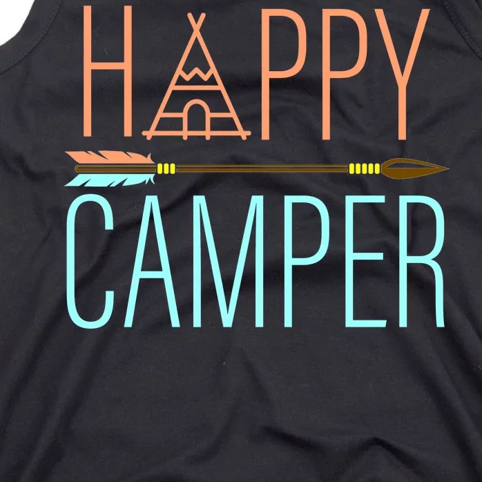 Happy Camper Funny Camping Tank Top