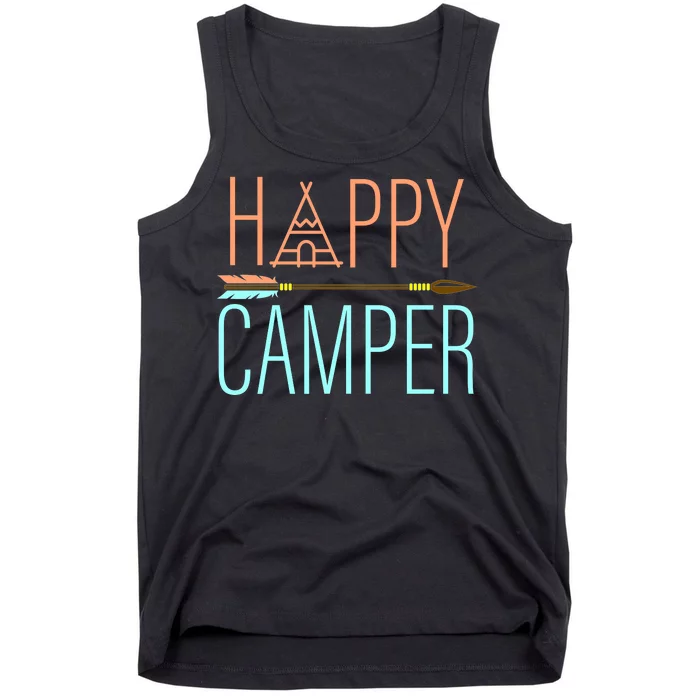 Happy Camper Funny Camping Tank Top