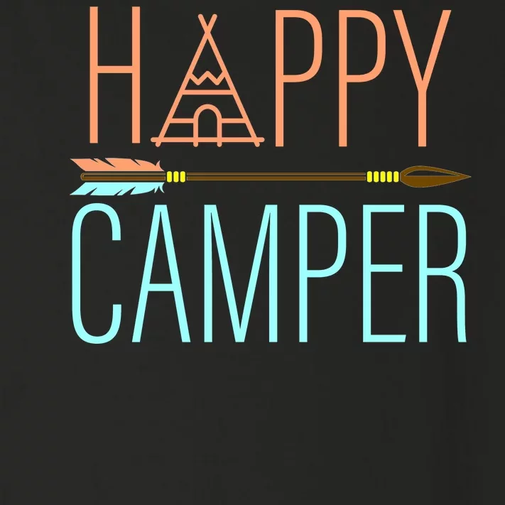 Happy Camper Funny Camping Toddler Long Sleeve Shirt