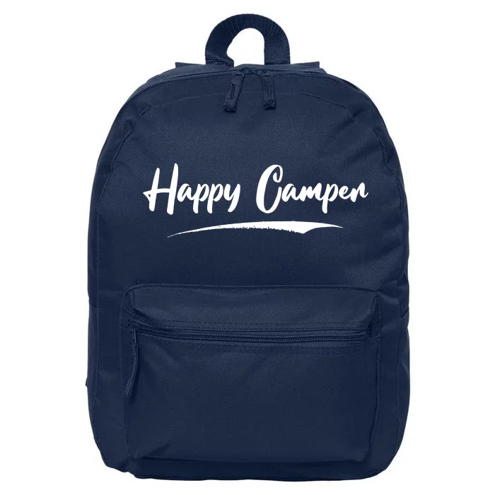 Happy Camper Funny Camping Meme 16 in Basic Backpack