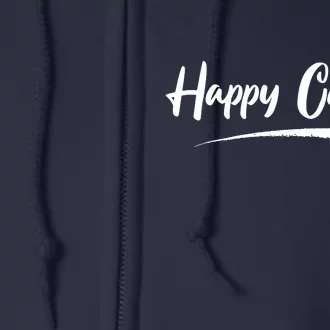 Happy Camper Funny Camping Meme Full Zip Hoodie