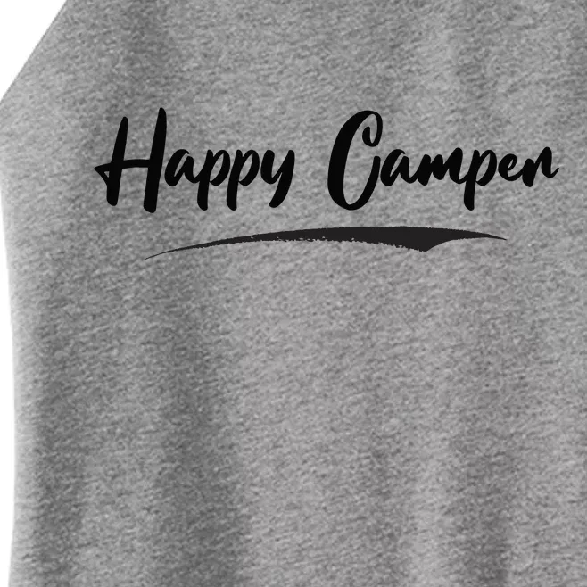 Happy Camper Funny Camping Meme Women’s Perfect Tri Rocker Tank