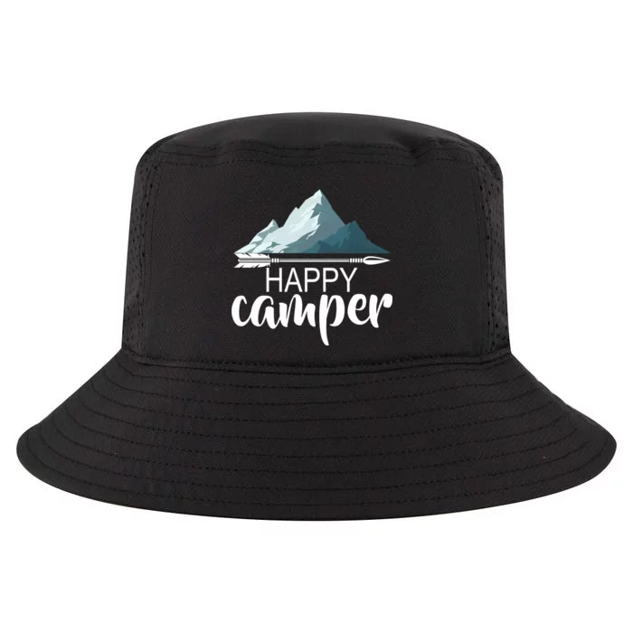 Happy Camper In The Mountains Cool Comfort Performance Bucket Hat