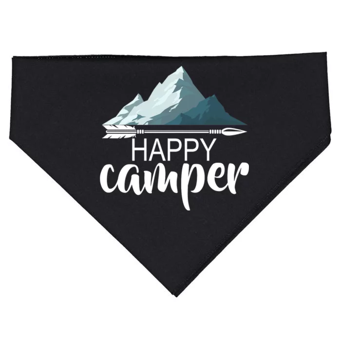 Happy Camper In The Mountains USA-Made Doggie Bandana