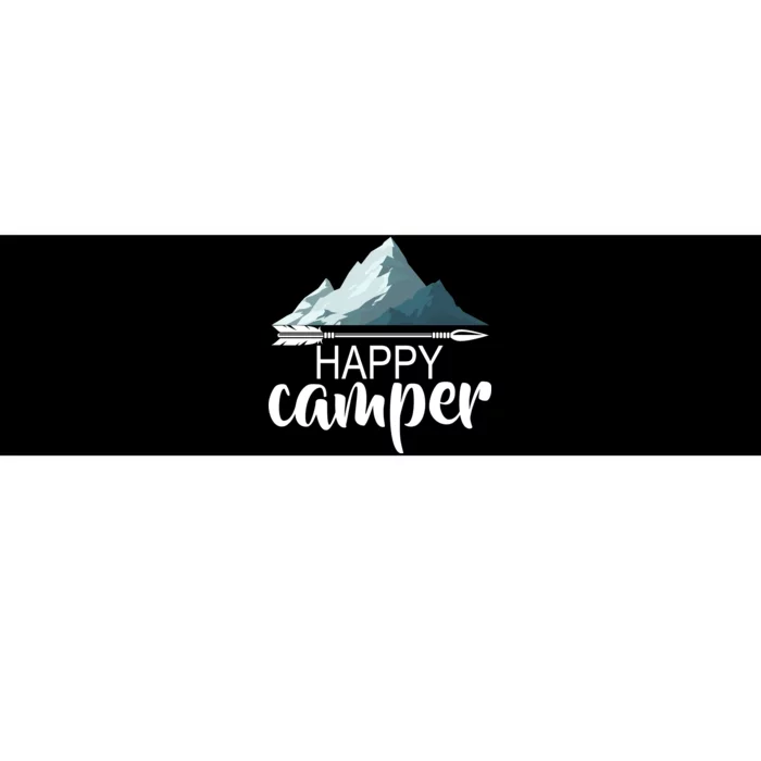 Happy Camper In The Mountains Bumper Sticker