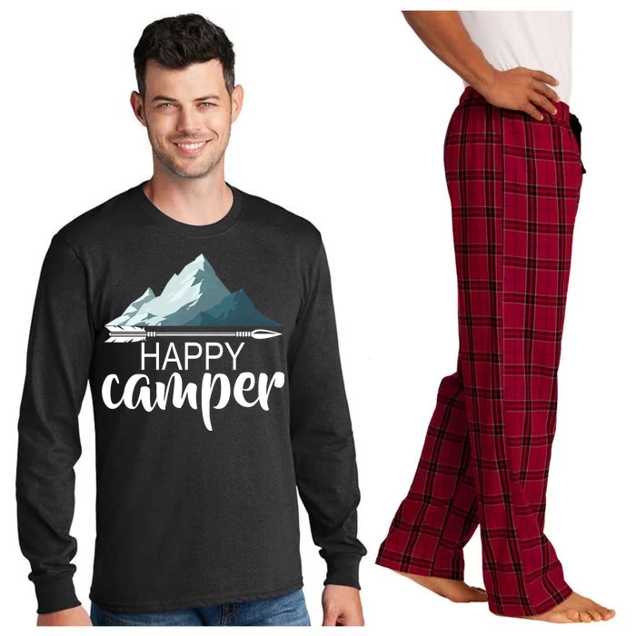 Happy Camper In The Mountains Long Sleeve Pajama Set