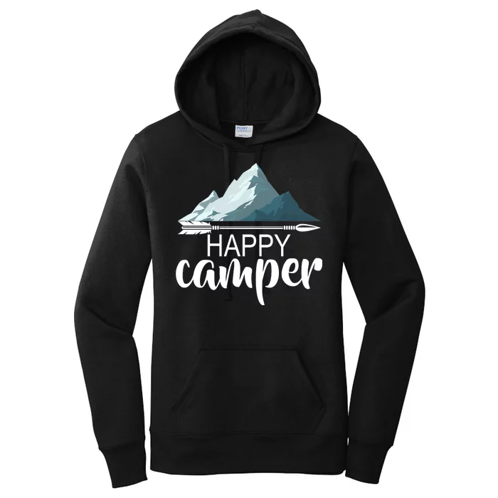 Happy Camper In The Mountains Women's Pullover Hoodie