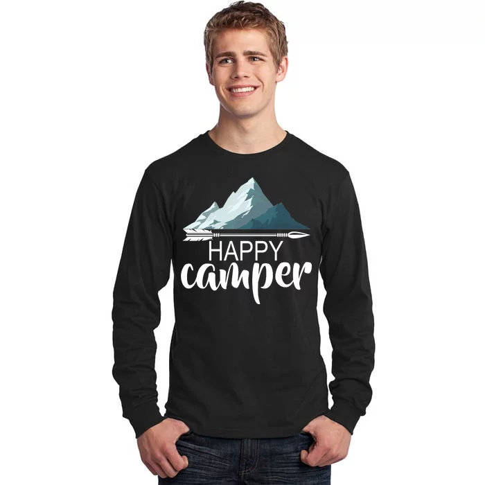 Happy Camper In The Mountains Tall Long Sleeve T-Shirt