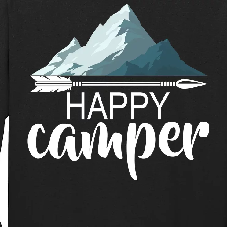 Happy Camper In The Mountains Tall Long Sleeve T-Shirt