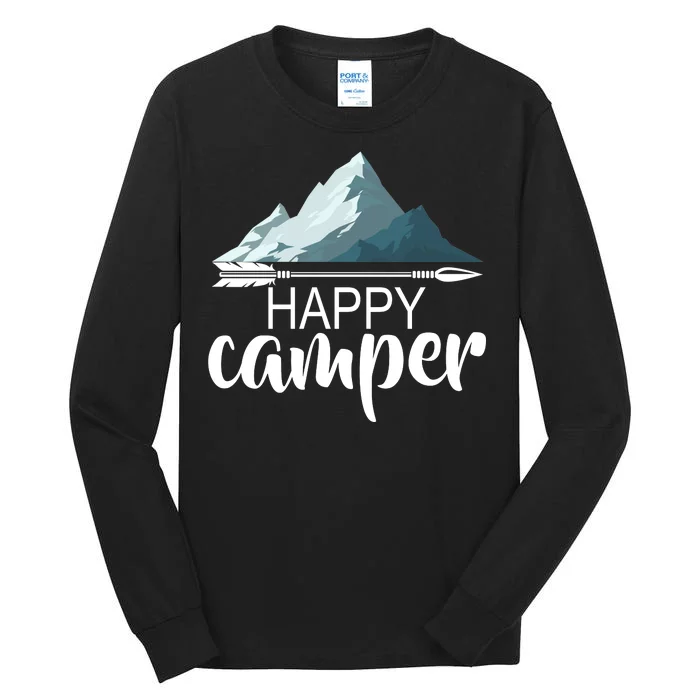 Happy Camper In The Mountains Tall Long Sleeve T-Shirt