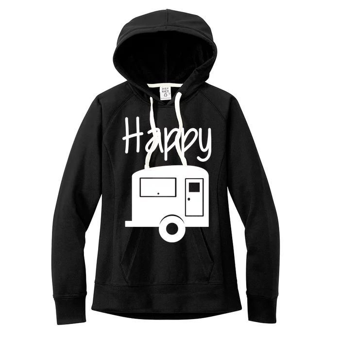 Happy Camper RV Camping Women's Fleece Hoodie