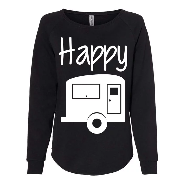 Happy Camper RV Camping Womens California Wash Sweatshirt