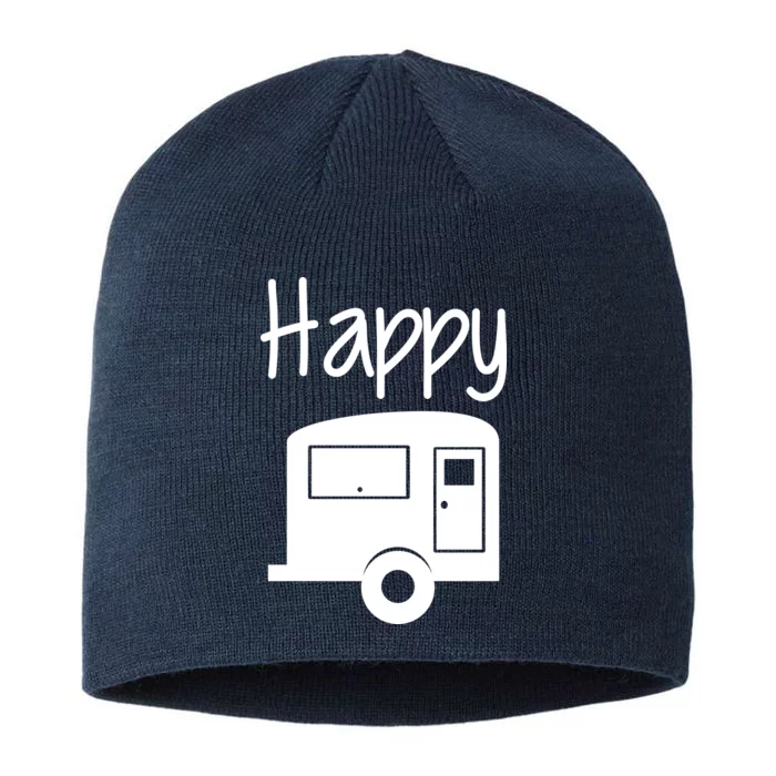 Happy Camper RV Camping 8 1/2in Sustainable Knit Beanie