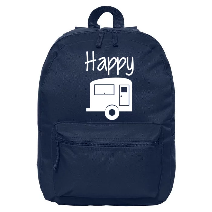 Happy Camper RV Camping 16 in Basic Backpack