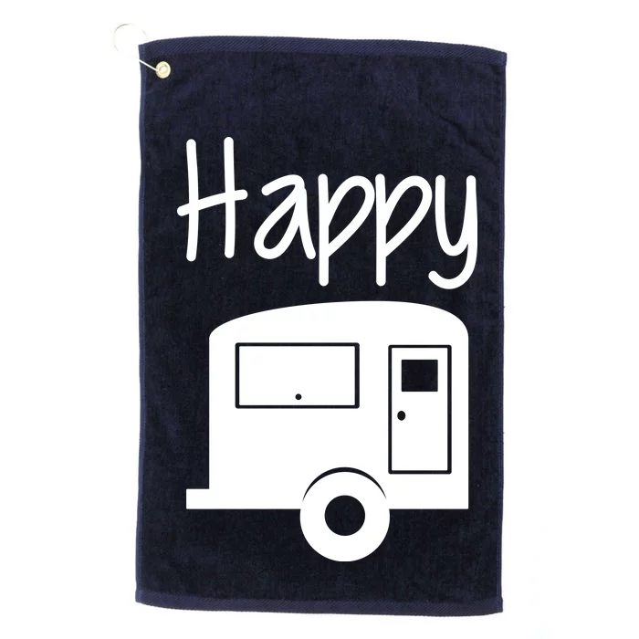 Happy Camper RV Camping Platinum Collection Golf Towel