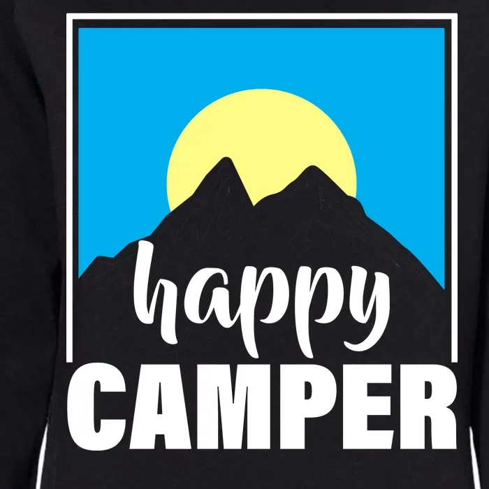 Happy Camper Sunrise Over Mountains Womens California Wash Sweatshirt