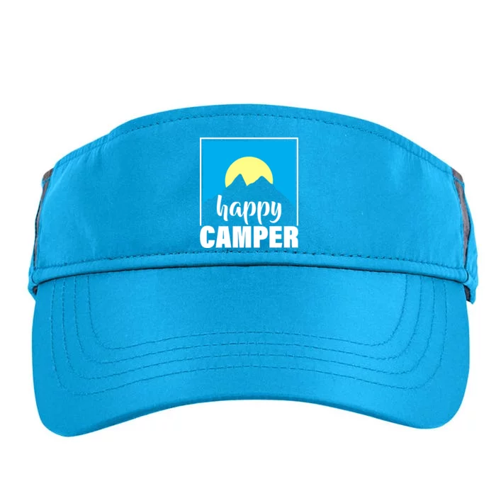 Happy Camper Sunrise Over Mountains Adult Drive Performance Visor