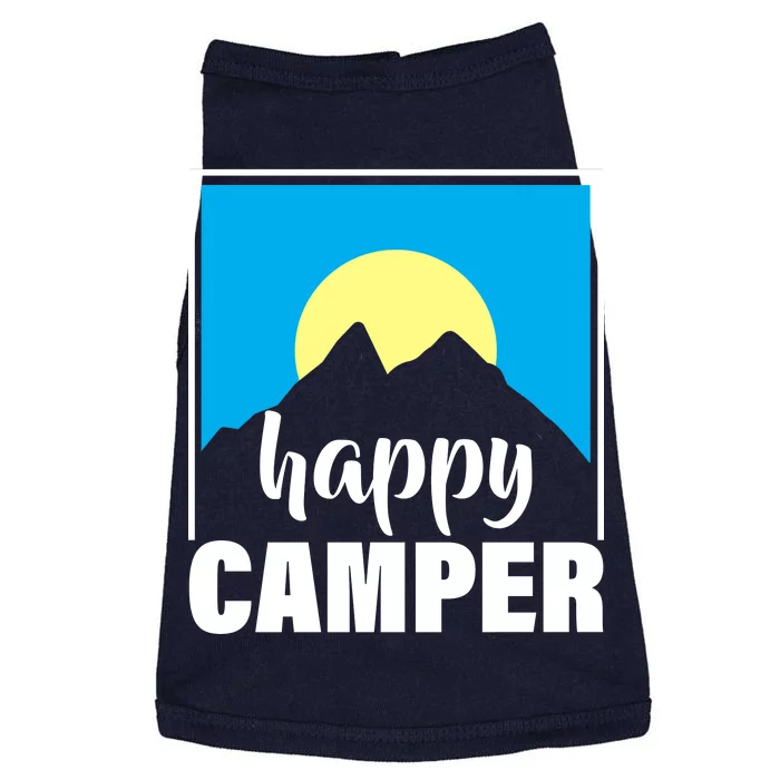 Happy Camper Sunrise Over Mountains Doggie Tank