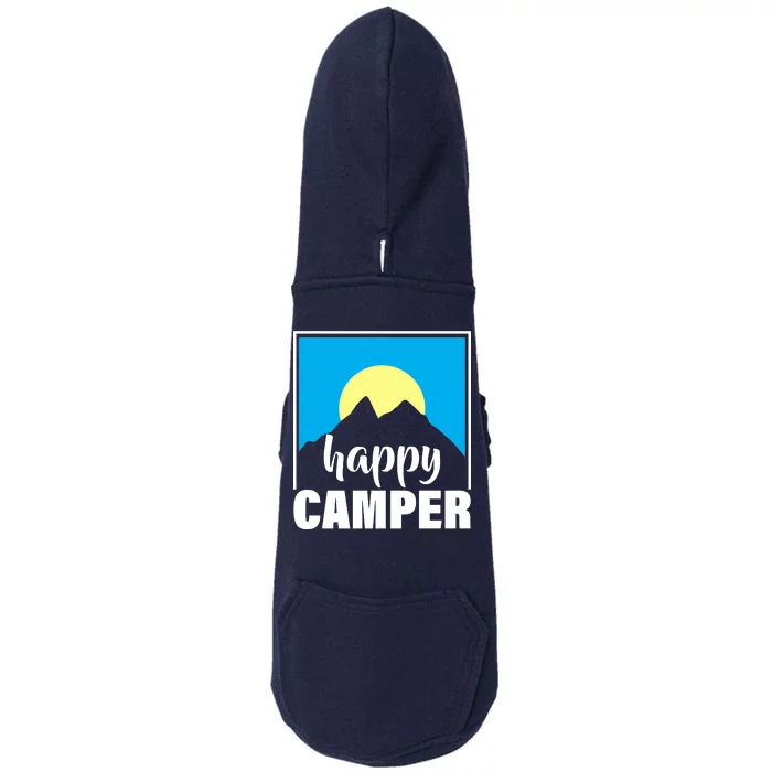 Happy Camper Sunrise Over Mountains Doggie 3-End Fleece Hoodie