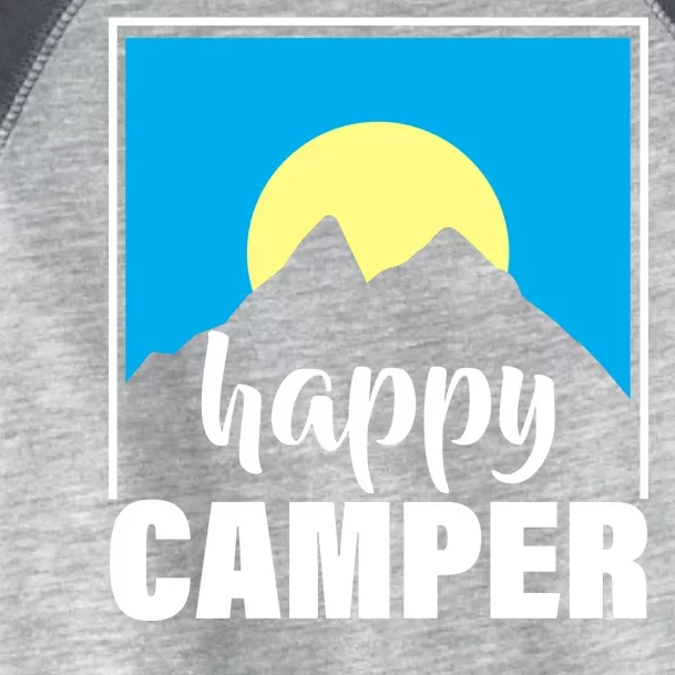 Happy Camper Sunrise Over Mountains Toddler Fine Jersey T-Shirt