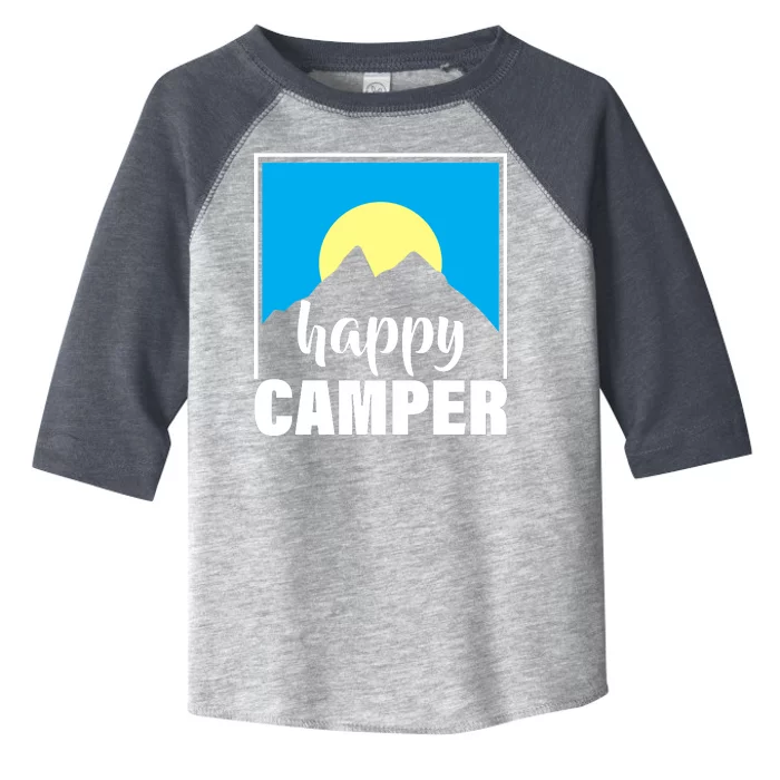 Happy Camper Sunrise Over Mountains Toddler Fine Jersey T-Shirt