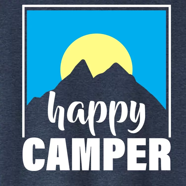 Happy Camper Sunrise Over Mountains Women's Crop Top Tee