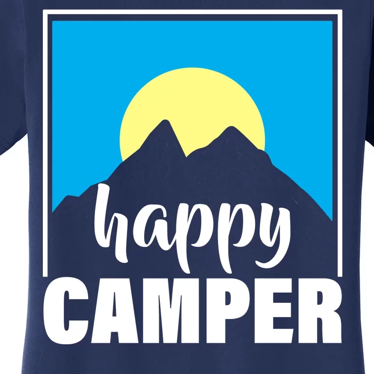 Happy Camper Sunrise Over Mountains Women's T-Shirt