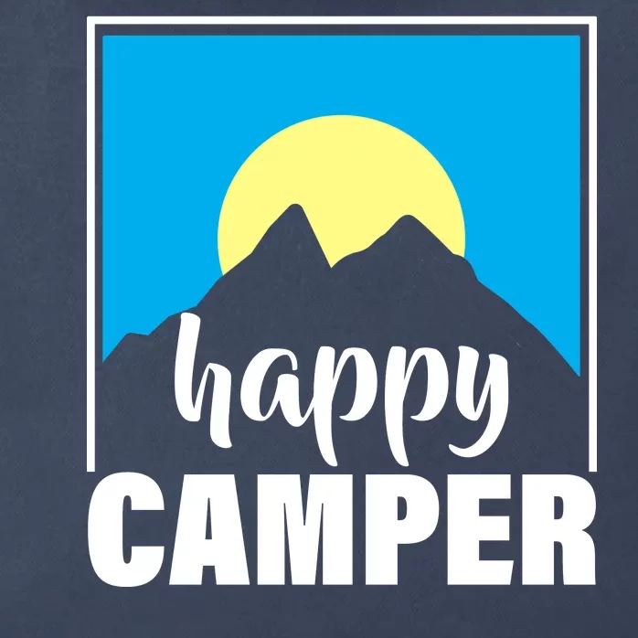 Happy Camper Sunrise Over Mountains Zip Tote Bag